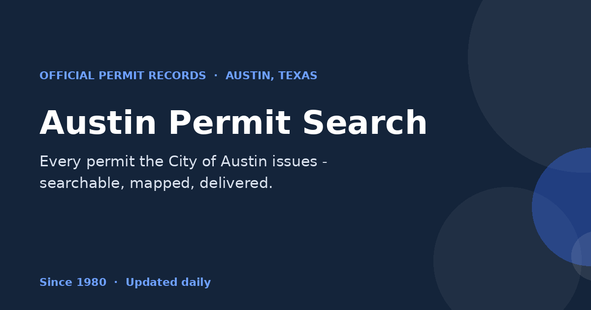 Permit 2026-136634 BP - 10130 CASSANDRA DR | Austin Permit Search